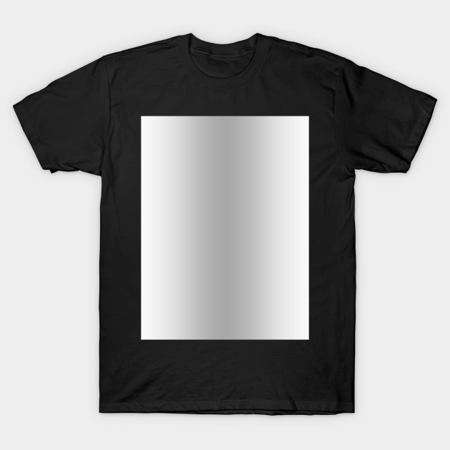 White to Gray Vertical Bilinear Gradient T-Shirt by OmbreDesigns